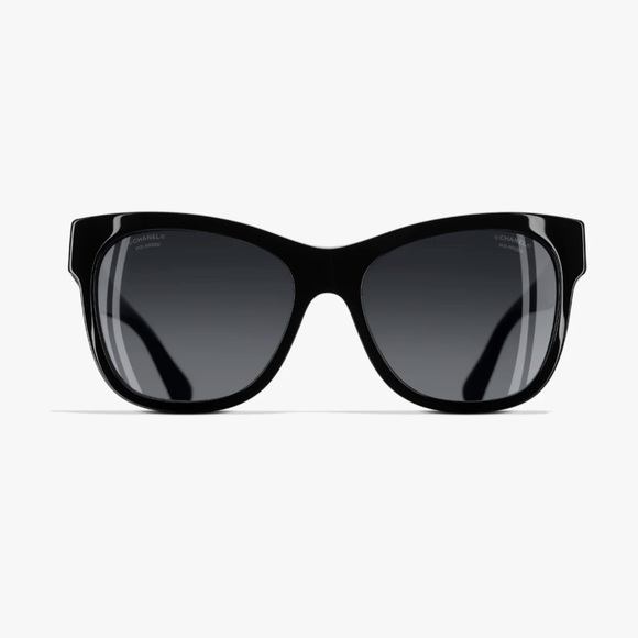 CHANEL 5380 Square Sunglasses in Black main image 8